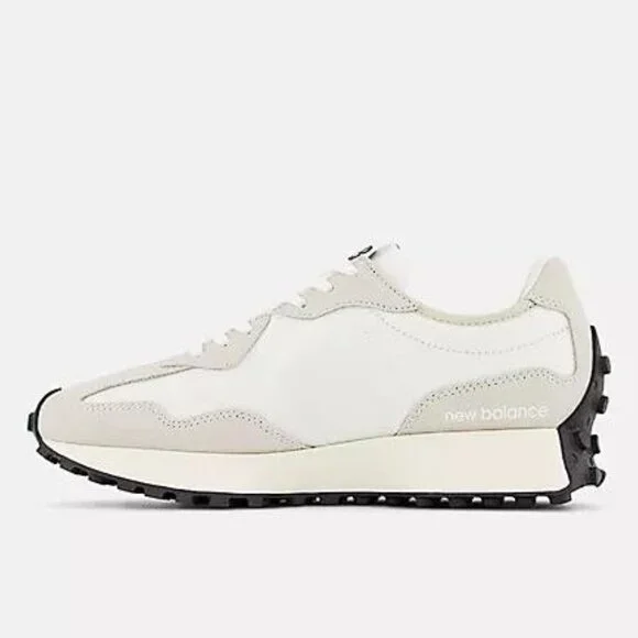 NEW BALANCE Women's 327 Shoes Size 9B In Sea Salt with NB 103 White And Black - Picture 2 of 13